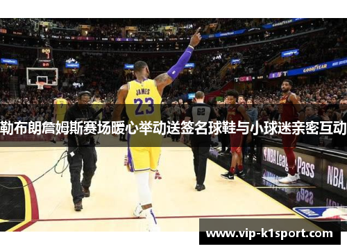 勒布朗詹姆斯赛场暖心举动送签名球鞋与小球迷亲密互动